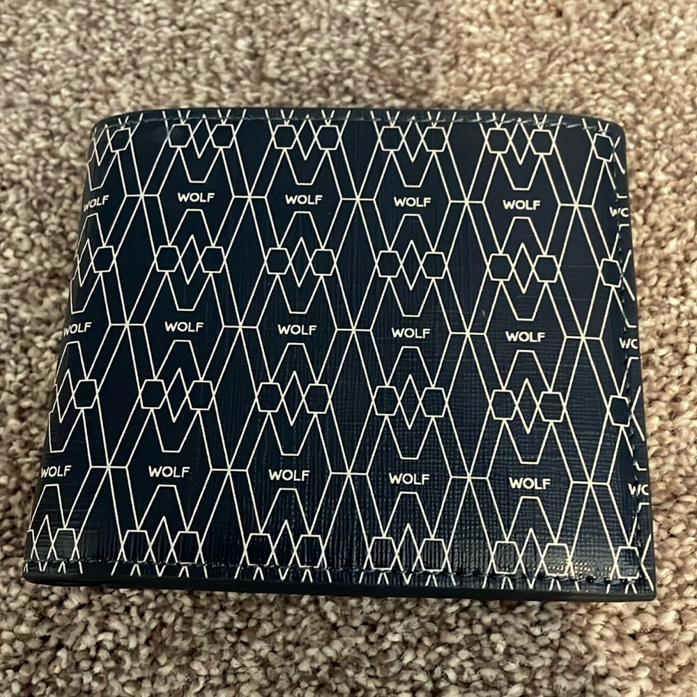 Wolf 1834 Blue Signature Bifold Wallet